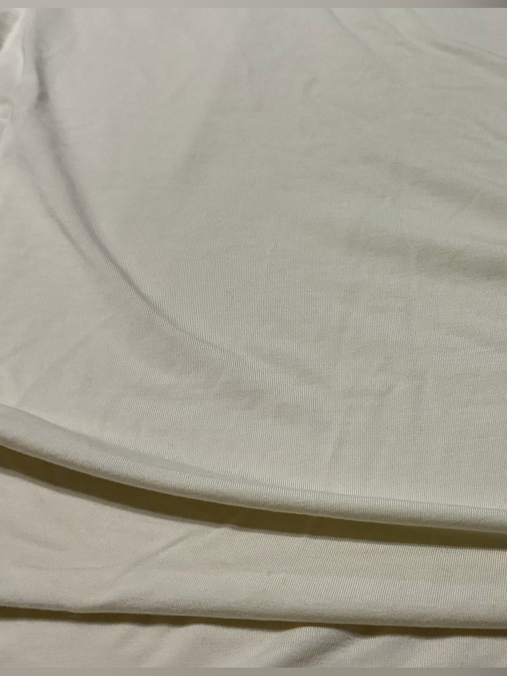 Talbots Cream Long Sleeve Ruched Top - Picture 3 of 6